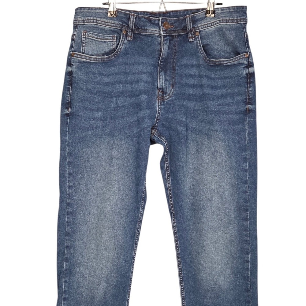 The Perfect Jean NYC‎ Athletic Fit Mens 33x32 Blue Medium Wash Stretch Denim